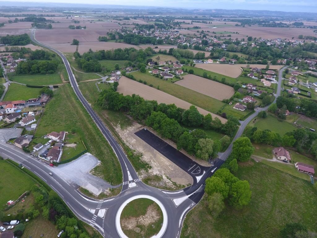 vue aérienne de Sauvagnon